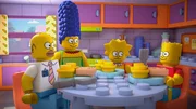 Familie Simpson komplett aus Legosteinen: (v.l.n.r.) Homer, Marge, Lisa und Bart ... Familie Simpson komplett aus Legosteinen: (v.l.n.r.) Homer, Marge, Lisa und Bart ...