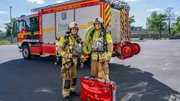 Rettungskräfte in Dresden. Rettungskräfte in Dresden.