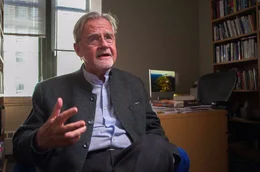 Kai Bird, Biograph von Oppenheimer, beim Interview in New York
