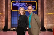 Heute zu Gast bei "Wer wei&szlig; denn sowas?": Die Schauspielerin Christina Athenst&auml;dt (l.) und der Schauspieler und Komiker Christoph Maria Herbst (r.).