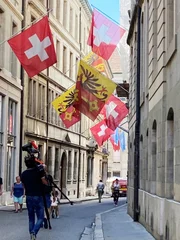 "Bergsuf-bergab" gehts durch die Genfer Altstadt, die gr&ouml;&szlig;te Altstadt der Schweiz.