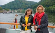 Franziska van Almsick und Annette Krause. Franziska van Almsick und Annette Krause.