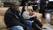 Kobe is thrilled to finally be reunited with Emily and to meet their son Koban.