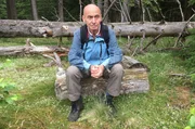 Wanderfreund Karl Berke im Harz. Wanderfreund Karl Berke im Harz.