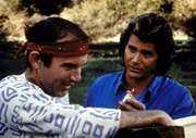 Stanley (John Pleshette, l.) hat der Wettbewerb der beiden Engel Jonathan (Michael Landon, r.) und Max ganz schön durcheinandergebracht. Stanley (John Pleshette, l.) hat der Wettbewerb der beiden Engel Jonathan (Michael Landon, r.) und Max ganz schön durcheinandergebracht.