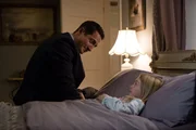 GRIMM -- "The Taming of the Wu" Episode 519 -- Pictured: (l-r) Sasha Roiz as Captain Sean Renard, Hannah R. Loyd as Diana.