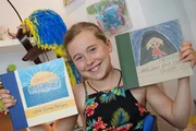 Die neunj&auml;hrige Fiona liebt alles was Kreativ ist. Seit dem Kindergarten geht sie jede Woche zu den "Buchkindern".