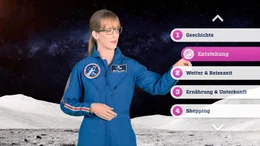 Astronautin Insa Thiele-Eich. Astronautin Insa Thiele-Eich.
