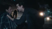 Erst wollte ihm niemand glauben, und dann sind alle auf der Flucht vor dem Vampir Jerry (Colin Farrell, r.): Charley (Anton Yelchin, l.) ...