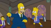 When Bode (guest voice Pete Holmes), a young charismatic new preacher, comes to town and shakes things up at church, Reverend Lovejoy investigates his mysterious past in the "Warrin' Priests" episode of THE SIMPSONS.