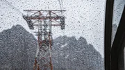 Einsatz der Bergwacht Grainau. Blick aus der Zugspitzbahn. Einsatz der Bergwacht Grainau. Blick aus der Zugspitzbahn.