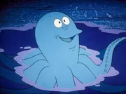 Der Tintenfisch, Octavius, f&uuml;hlt sich im Wasser viel wohler als an Land.