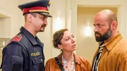 (v.li.): Patrick Seletzky (Gruppeninspektor), Ursula Strauss (Michelle Sendracek), Anton Noori (Benno Neuner). (v.li.): Patrick Seletzky (Gruppeninspektor), Ursula Strauss (Michelle Sendracek), Anton Noori (Benno Neuner).