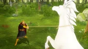 Uther versucht, das majestätische Einhorn zu fangen. Uther versucht, das majestätische Einhorn zu fangen.