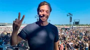 Checker Tobi auf der Bühne beim riesigen Open Air Konzert der Band "Die Ärzte" auf dem Berliner Gelände Tempelhof. Checker Tobi auf der Bühne beim riesigen Open Air Konzert der Band "Die Ärzte" auf dem Berliner Gelände Tempelhof.