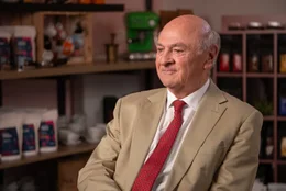Nieder&ouml;sterreich Landeshauptmann Erwin Pr&ouml;ll beim Interview.
