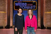 Treten bei "Wer wei&szlig; denn sowas?" als Kandidatinnen gegeneinander an: Die Schauspielerin Annett Renneberg (l.) und die Schauspielerin Rhea Harder (r.).