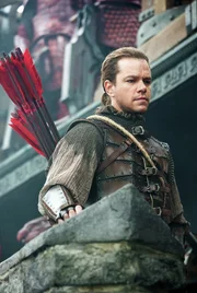 Im Kampf an der Mauer beweist William Garin (Matt Damon) seine Meisterschaft als Krieger.