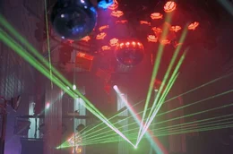 In den 1980er Jahren der gro&szlig;e Hit &ndash; die Lasershow in der Dorfdisco