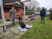 v.l.: Gundula, Schweizer Sennenhündin 'Leonie' und Hundetrainerin Melle Hofmann v.l.: Gundula, Schweizer Sennenhündin 'Leonie' und Hundetrainerin Melle Hofmann
