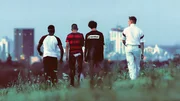 L-R: Sanchez (Aaron Maldonado-Morales), Lukas (Levy Rico Arcos),  Gino (Rafael Luis Klein-He&szlig;ling), Julius (Vincent Wiemer)