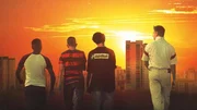 L-R: Sanchez (Aaron Maldonado-Morales), Lukas (Levy Rico Arcos),  Gino (Rafael Luis Klein-He&szlig;ling), Julius (Vincent Wiemer)