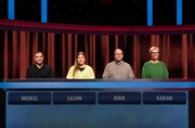 Die Kandidat:innen (v.l.n.r. am Panel): Meikel Varis, Lilian K&ouml;hl, Dirk Zimmermann und Sarah Schild.