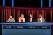 Die Kandidat:innen (v.l.n.r. am Panel): Harald Uebler, Marleen Leimenmeier, Josephine Schumann und Marian Schmidt.