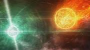 Doppelsternsysteme können immense Kräfte entwickeln und ganze Welten mit Hypergeschwindigkeit ins All schleudern. Doppelsternsysteme können immense Kräfte entwickeln und ganze Welten mit Hypergeschwindigkeit ins All schleudern.