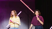 Charlotte Hübsch (li.) und Filiz Tasdan. Charlotte Hübsch (li.) und Filiz Tasdan.