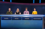 Die Kandidat:innen (v.l.n.r. am Panel): Rainer Heise, Nicole Rehnelt, Ramon Kleinbauer und Silvia-Maria D&ouml;rre S&aacute;nchez-Guardamino.