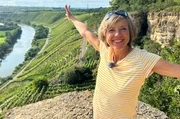 Annette Krause mit dem Neckar.