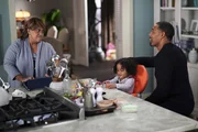 L-R: Dr. Miranda Bailey (Chandra Wilson), Pru Miller (Janai Kaylani), Dr. Ben Warren (Jason George).