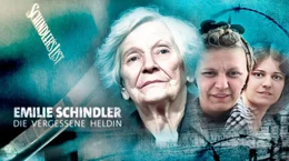 Key Visual zu "Emilie Schindler - Die vergessene Heldin". Emilie Schindler, die als betrogene Ehefrau von vielen bel&auml;chelt wurde, ist eine von der Geschichte vergessene Heldin, die furchtlos und mutig Juden rettete. Die Dokumentation holt sie aus dem Schatten ihres Mannes und portr&auml;tiert eine Frau, die ohne gro&szlig;es Aufsehen Menschen besch&uuml;tzte. Nach dem Krieg wurde sie von ihrem Mann verlassen und von der Welt vergessen.