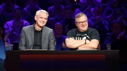 Rateteam-Kapit&auml;n Elton (r.) mit Radioastronom Prof. Dr. Heino Falcke (l.).