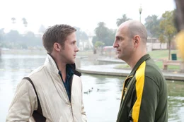 L-R: Fahrer (Ryan Gosling), Cook (James Biberi).