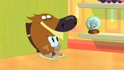 Zig (oben) und Bernie sind &uuml;berfordert von der Umgestaltung ihres Hauses, aber wenigstens haben sie noch ihre alte Glaskugel.