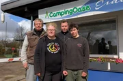 Michael, Anne, Thore und Noah Maa&szlig; (v.l.) sind seit wenigen Monaten Besitzer eines eigenen Campingplatzes.