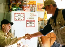 Vertraut werden auf dem Land. Floyd (Harry Dean Stanton), Jerry (Jack Nicholson).