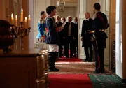 Ludwig II. und sein Adjudant empfangen wichtige Bürger der Stadt Fürth. Ludwig II. und sein Adjudant empfangen wichtige Bürger der Stadt Fürth.