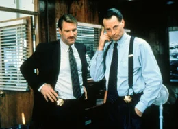 Uneinig &uuml;ber das Vorgehen. Stan (Aaron Eckhart), Eric (Sam Shepard).