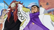 Bastille (l.); Kaptain Fujitora (r.) Bastille (l.); Kaptain Fujitora (r.)