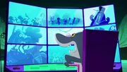 Sharko &uuml;berwacht das gesamte Schloss und die Umgebung mit Kameras und Monitoren. Niemand soll die wertvolle Perlenkette oder gar Marina stehlen!  +++