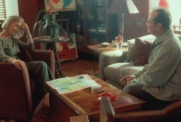 Jerry (Jack Nicholson, r.) holt sich Rat von einer Psychologin (Helen Mirren, l.).