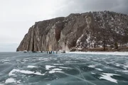 The crew preparing to begin filming on Lake Baikal. The crew preparing to begin filming on Lake Baikal.