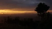 Sonnenuntergang über der Sierra Morena. Sonnenuntergang über der Sierra Morena.