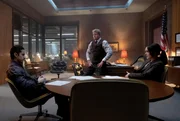 (v.l.n.r.) Tomas Esquivel (Lucca De Oliveira); Paul Krendler (Michael Cudlitz); Clarice Starling (Rebecca Breeds)