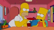Langsam ist sogar Homer (l.) völlig überfordert mit Barts (r.) Eigenarten und wagt sich an krasse Erziehungsmethoden ... Langsam ist sogar Homer (l.) völlig überfordert mit Barts (r.) Eigenarten und wagt sich an krasse Erziehungsmethoden ...
