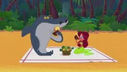 Sharko will mit Meerjungfrau Marina gemeinsam Zeit verbringen. Doch wegen des neuen, hypnotisierten Zigs, hat er keine ruhige Minute mit ihr.