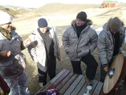 The Cast and Crew in Iceland.